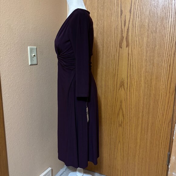 Chaps Ladies Small Dress NWT Aubergine - Picture 9 of 11